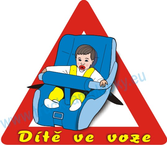 Samolepka Dítě v autě 3