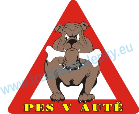 Samolepka Pes v autě 2