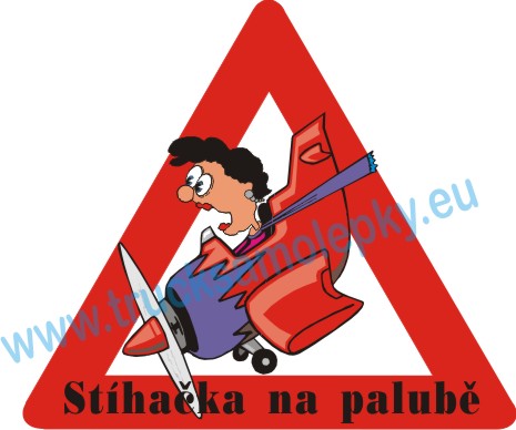 Samolepka Stíhačka na palubě