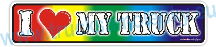 Samolepka  I LOVE MY TRUCK