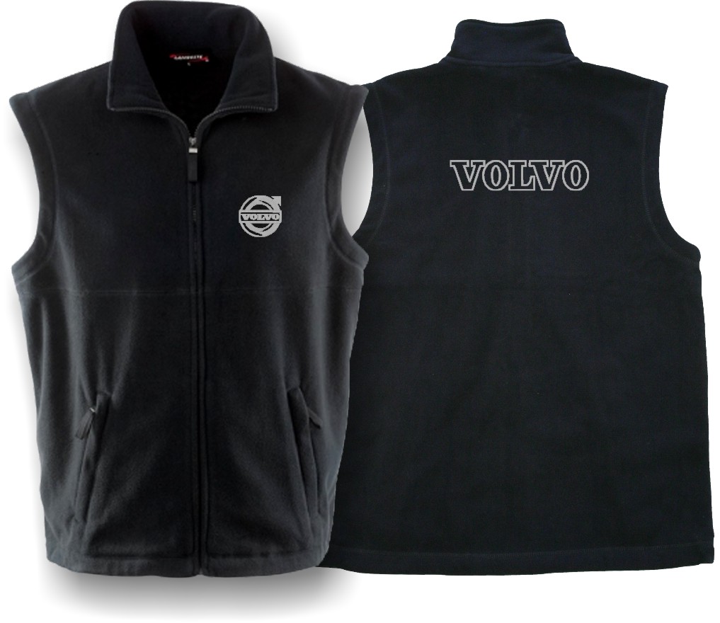 Pánská černá fleece vesta VOLVO 