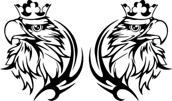 Samolepka Orlice v tatto - pár