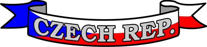Samolepka CZECH REP. - stuha