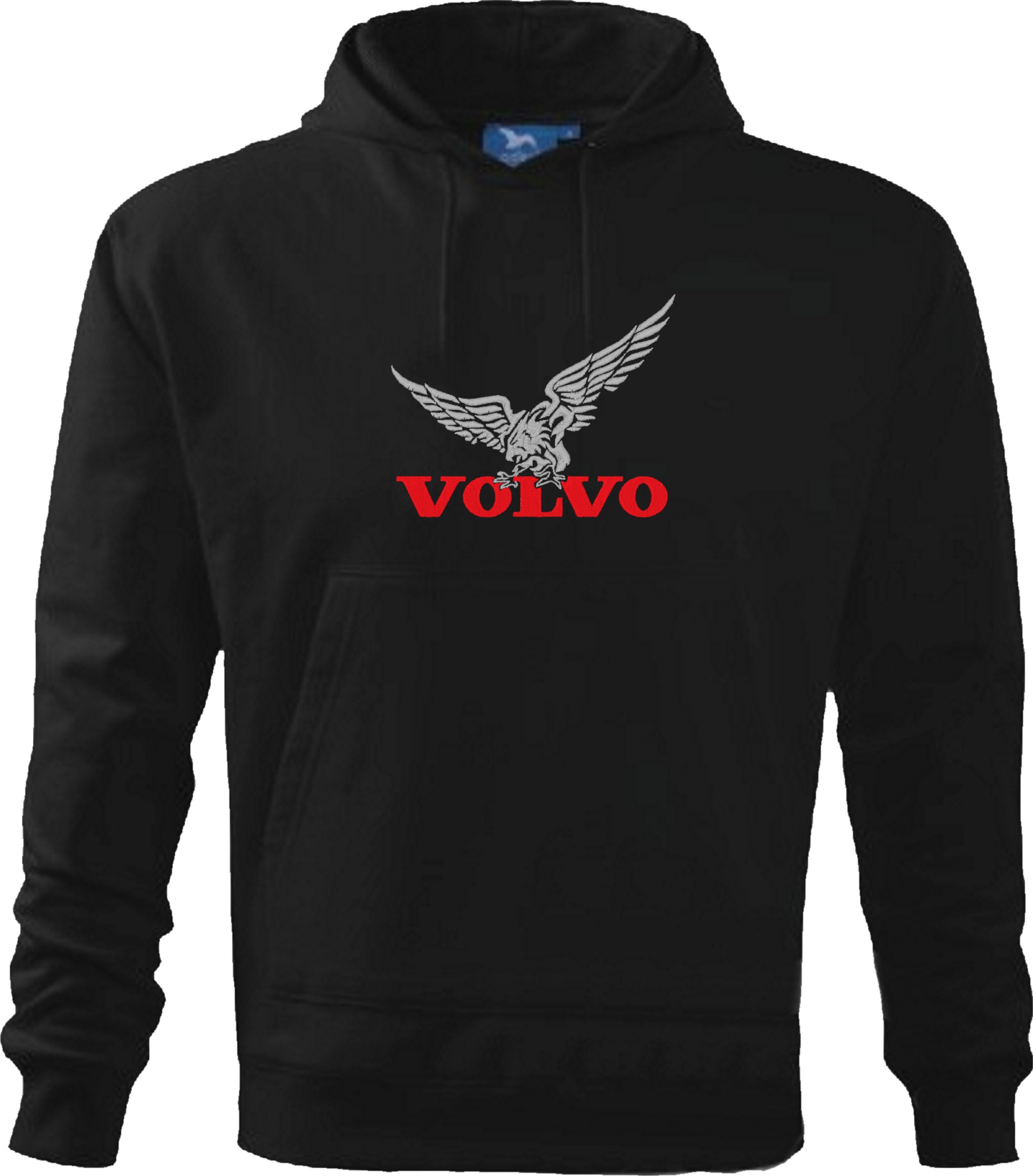 Truck mikina s kapucí černá eagle VOLVO s výšivkou