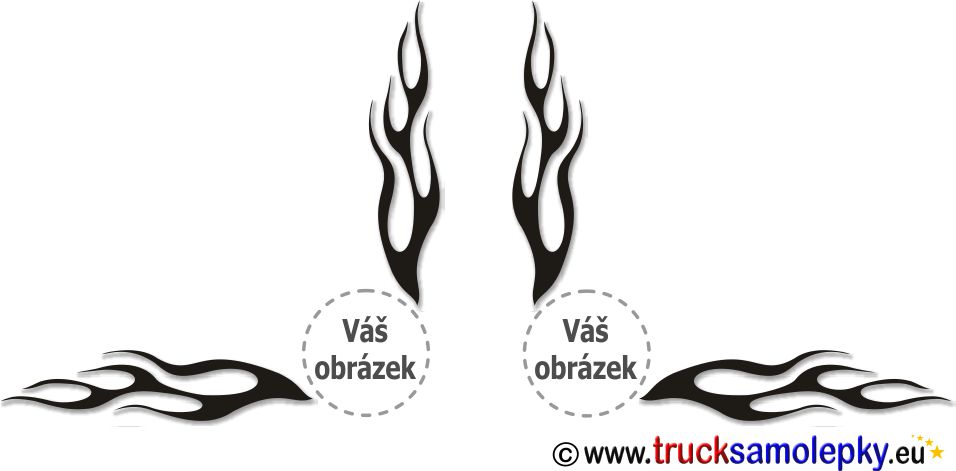 TRUCK samolepka na okna 07 - pár