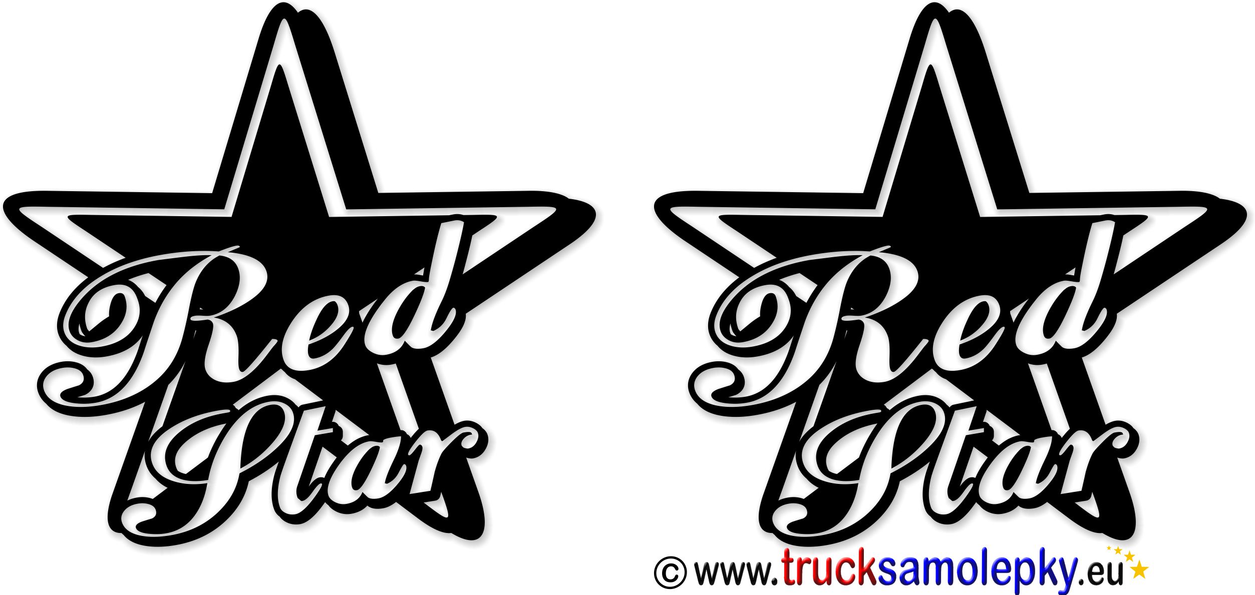 Samolepka ČERVENÁ HVĚZDA