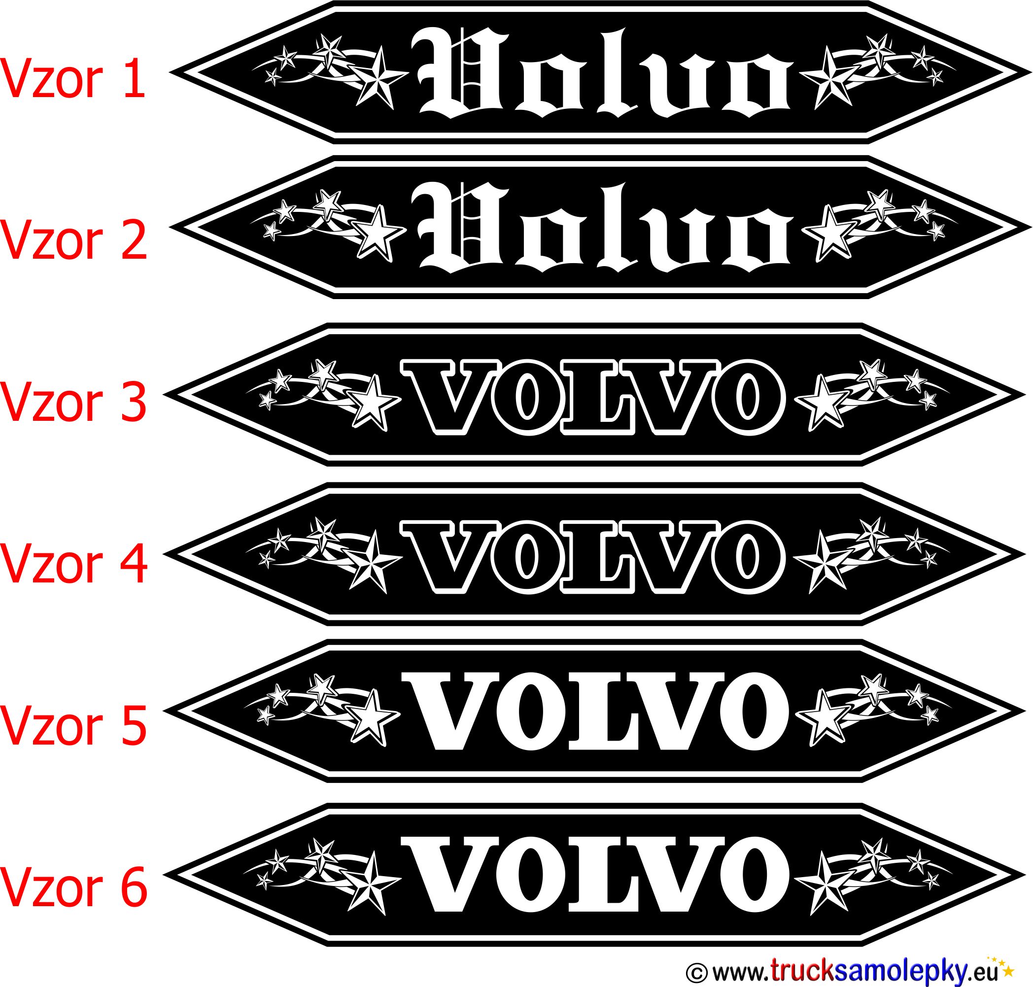Samolepka VOLVO hvězdy 4