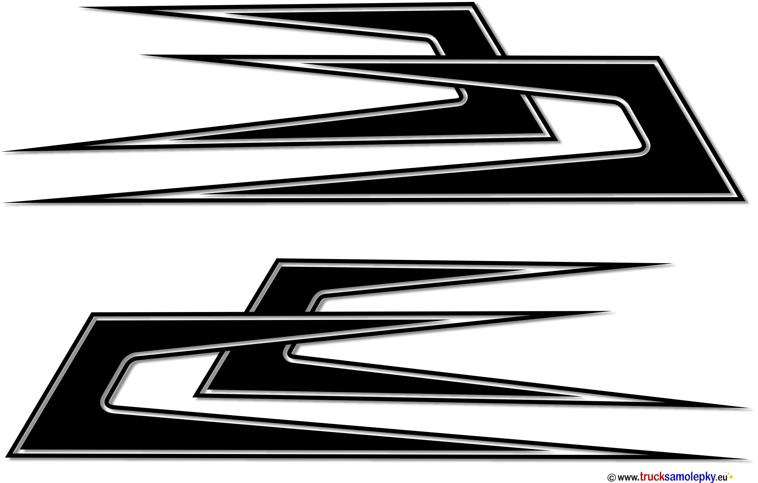 Samolepka Hollandia style pruhy - jednobarevné