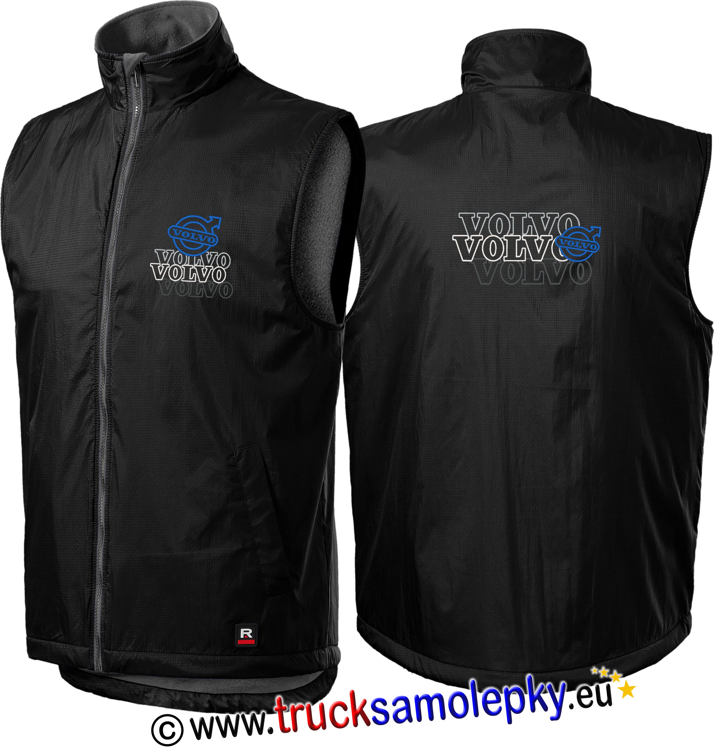 Vesta VOLVO line s výšivkou černá