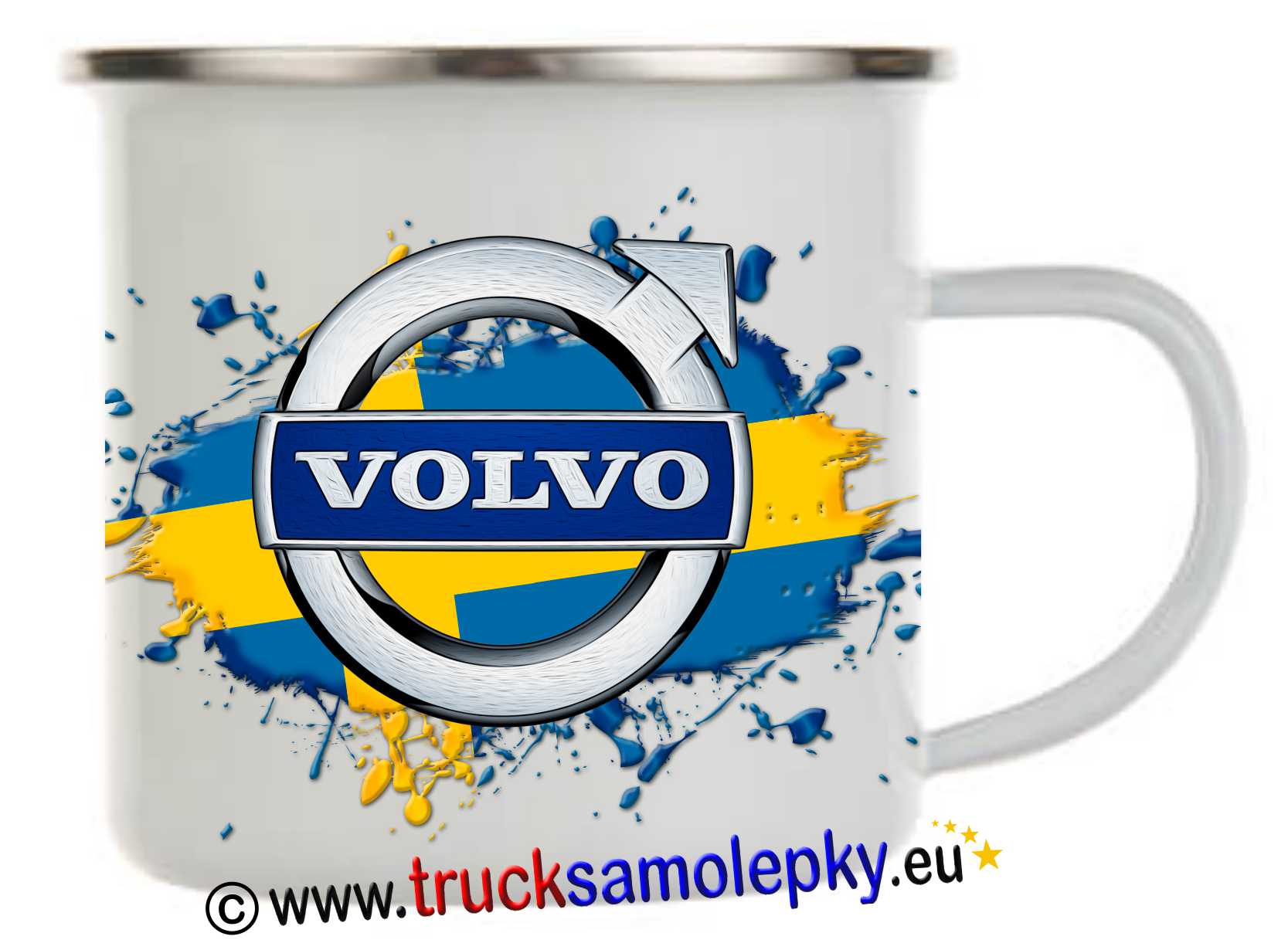 Hrneček - plecháček VOLVO SWEDEN