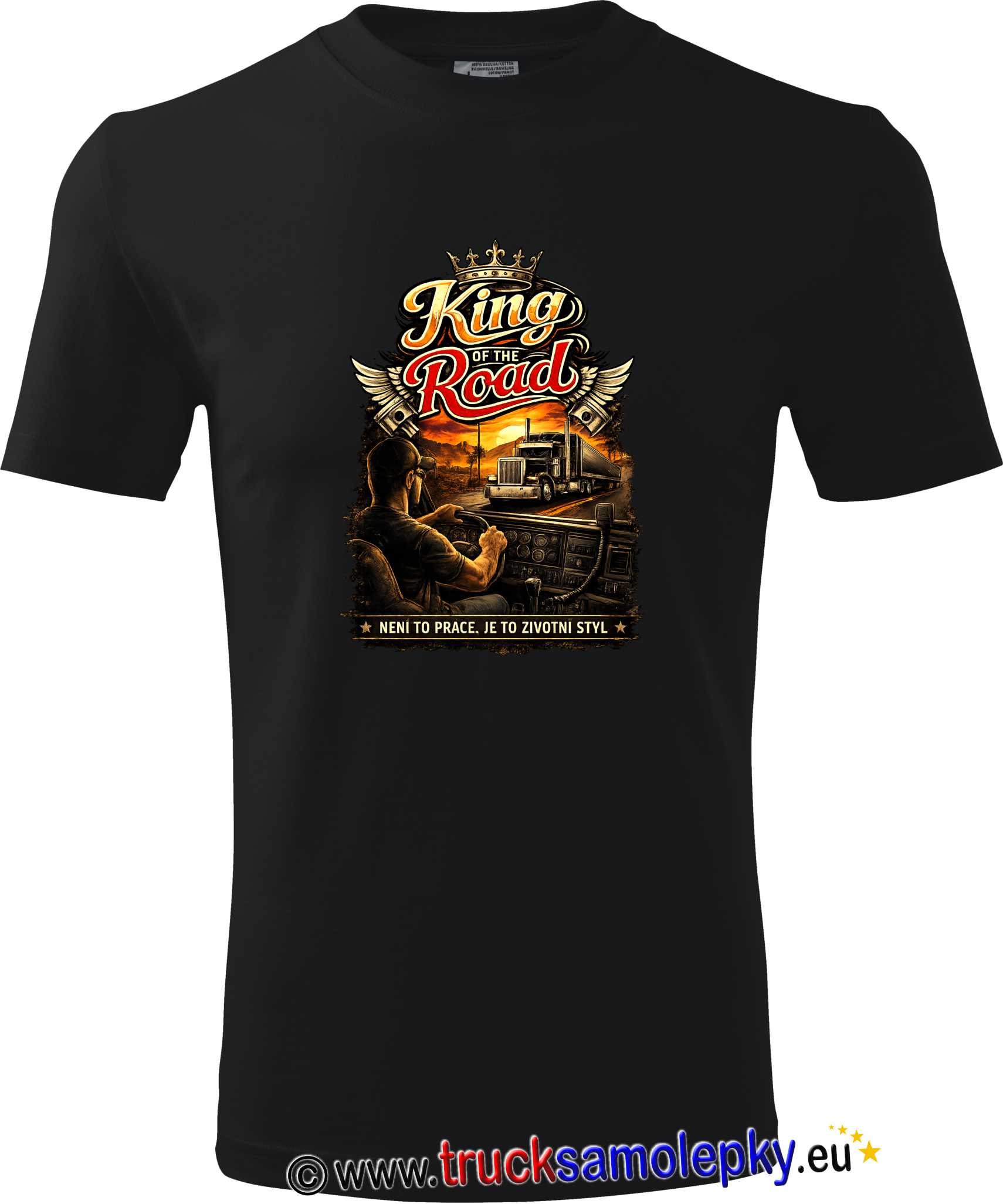 Truck tričko King of the Road 3 černé