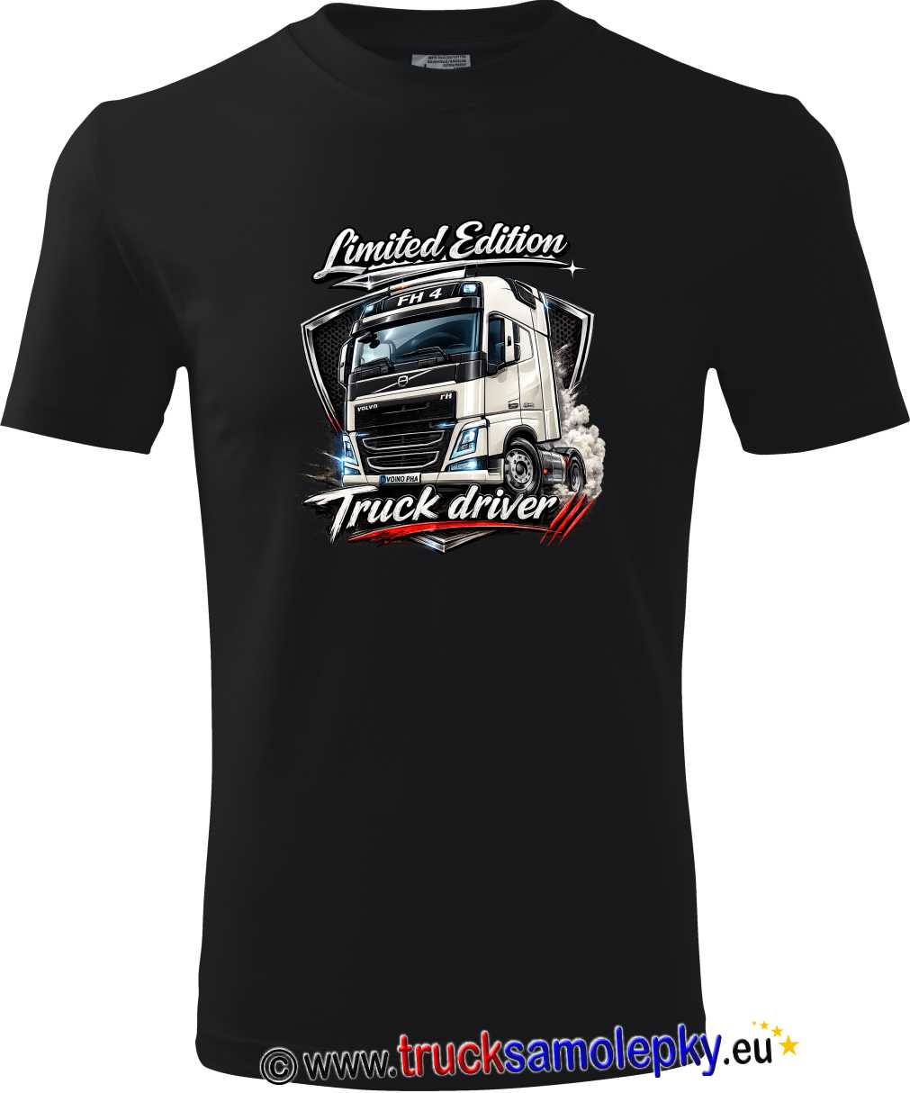 Truck tričko VOLVO FH4 v barvě černé