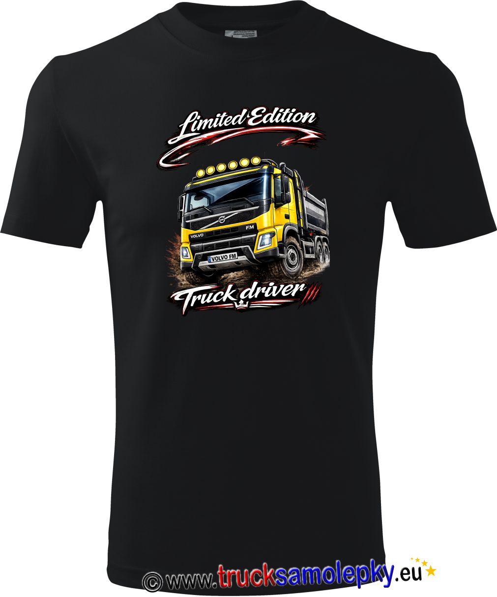 Truck tričko VOLVO FM v barvě černé