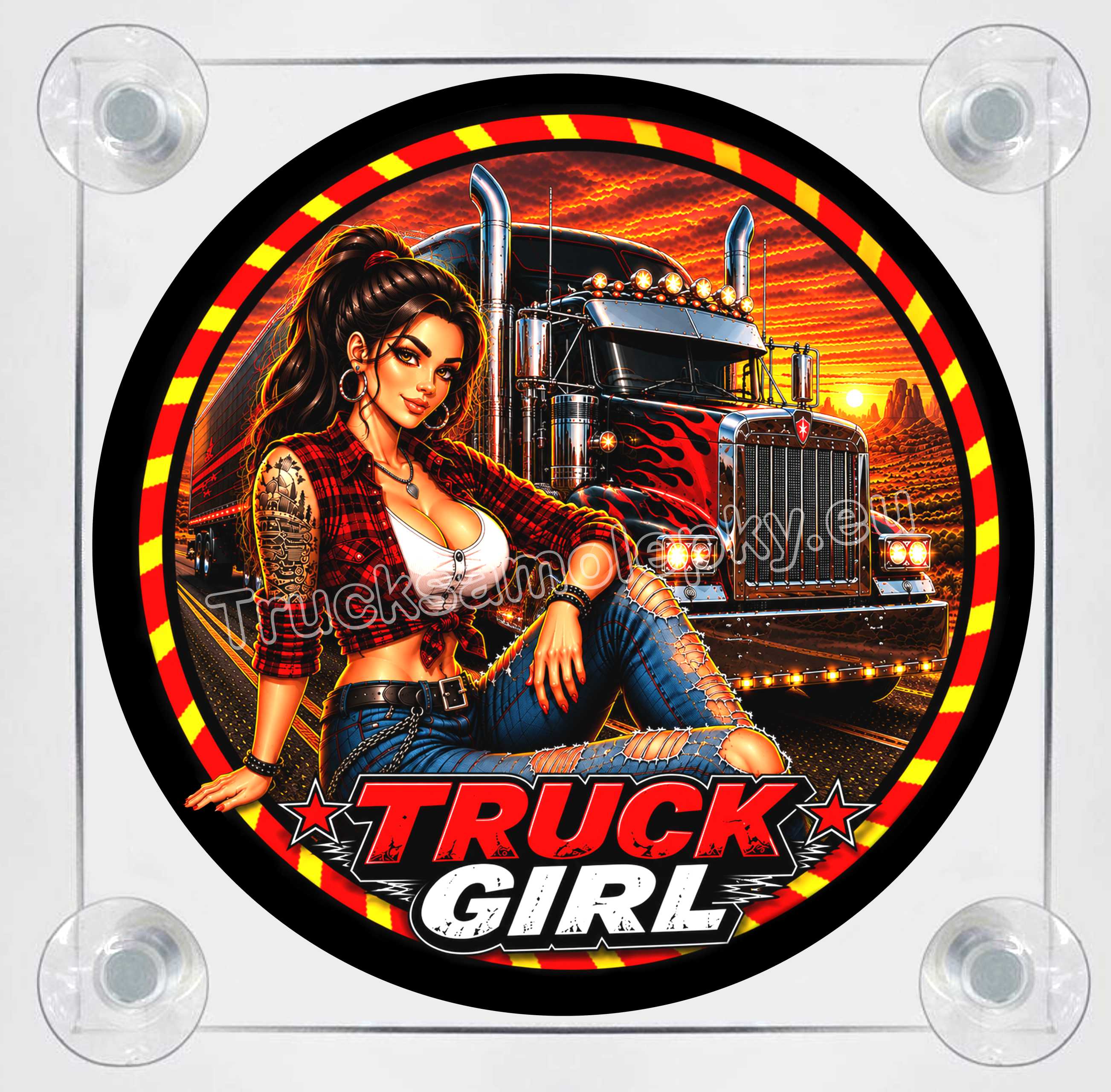 Světelný LED Box  TRUCK GIRL 1