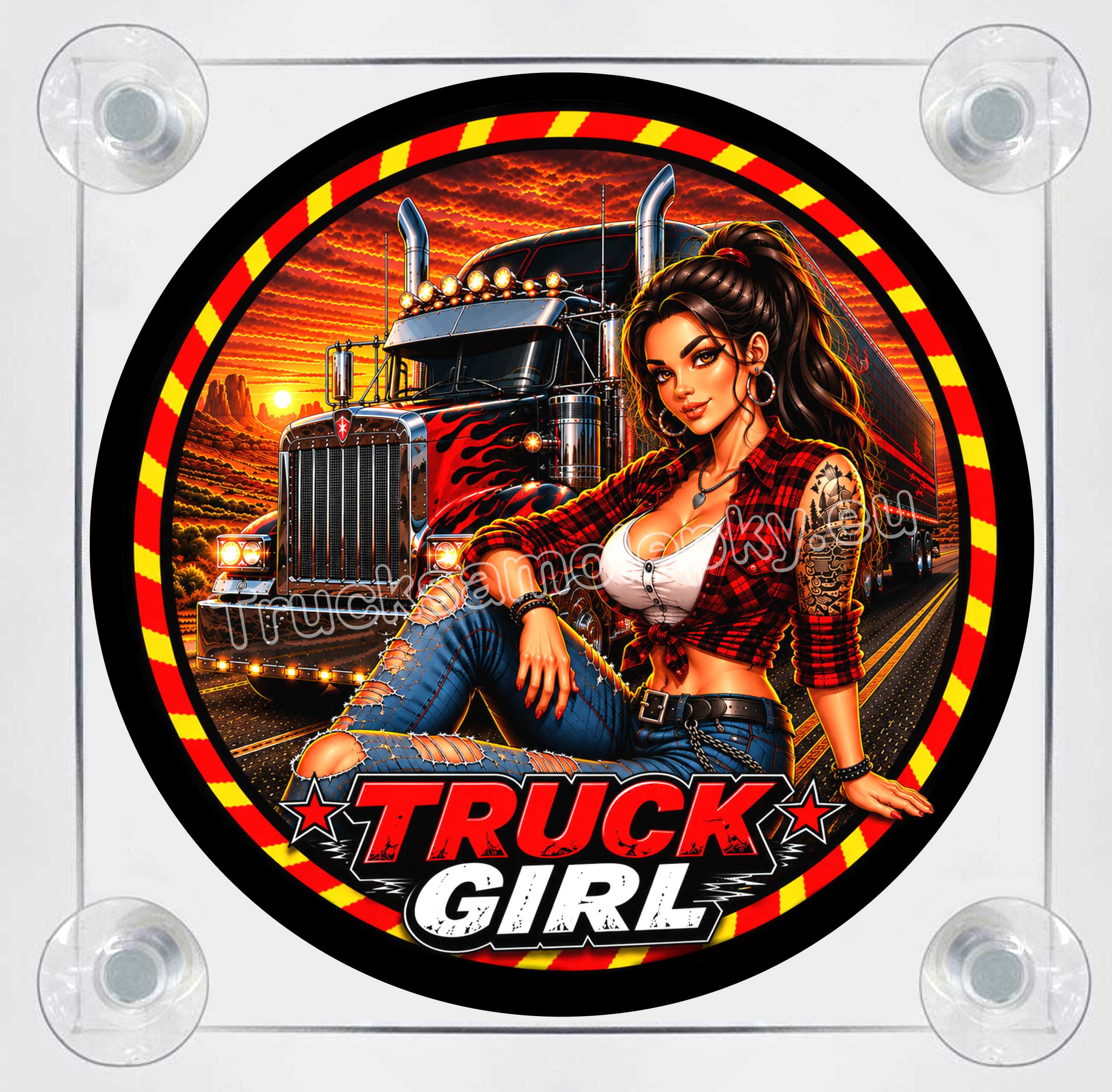 Světelný LED Box  TRUCK GIRL 2