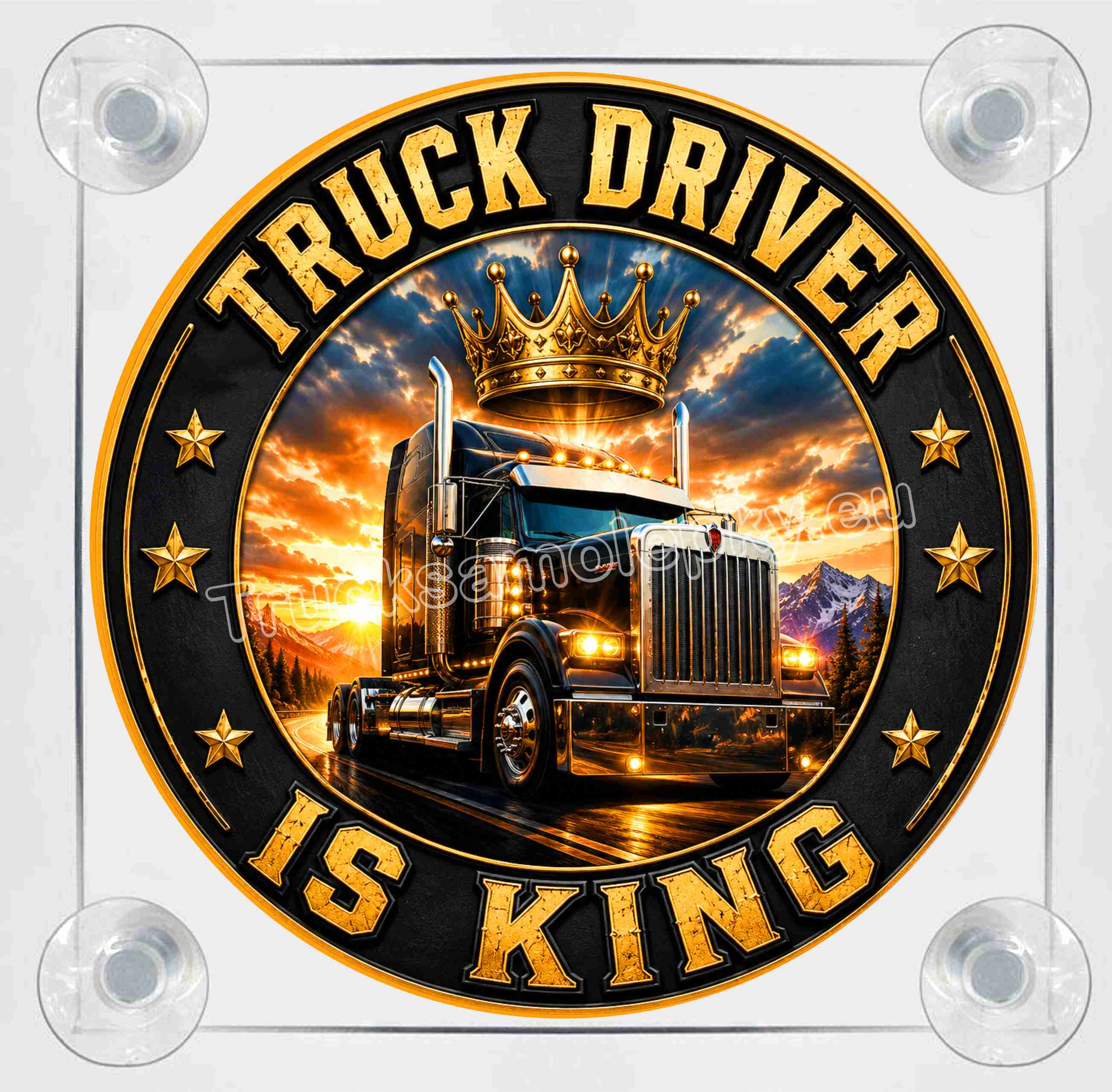 Světelný LED Box  TRUCK DRIVER IS KING 2