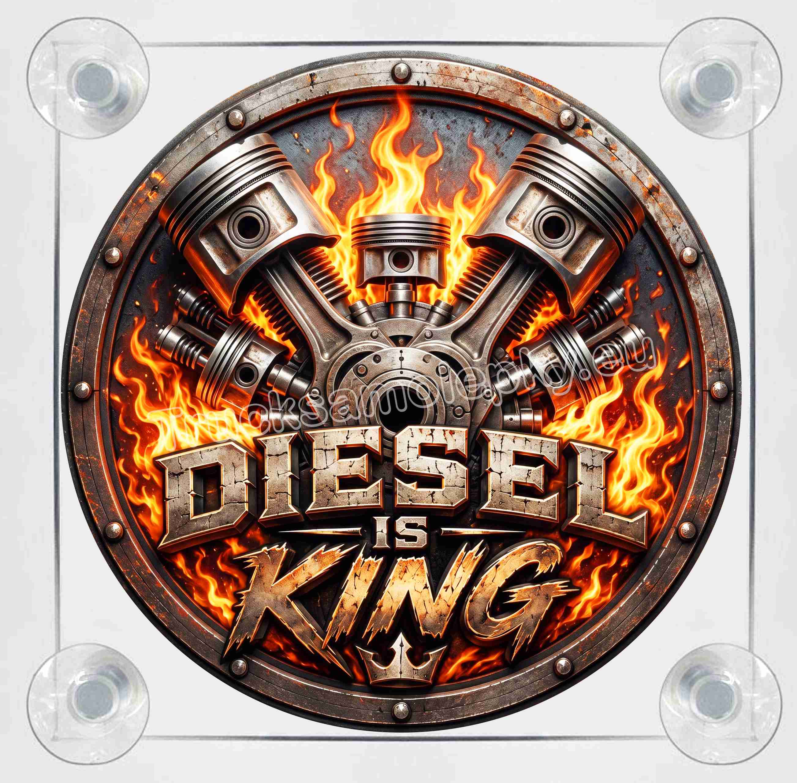 Světelný LED Box  DIESEL IS KING 2