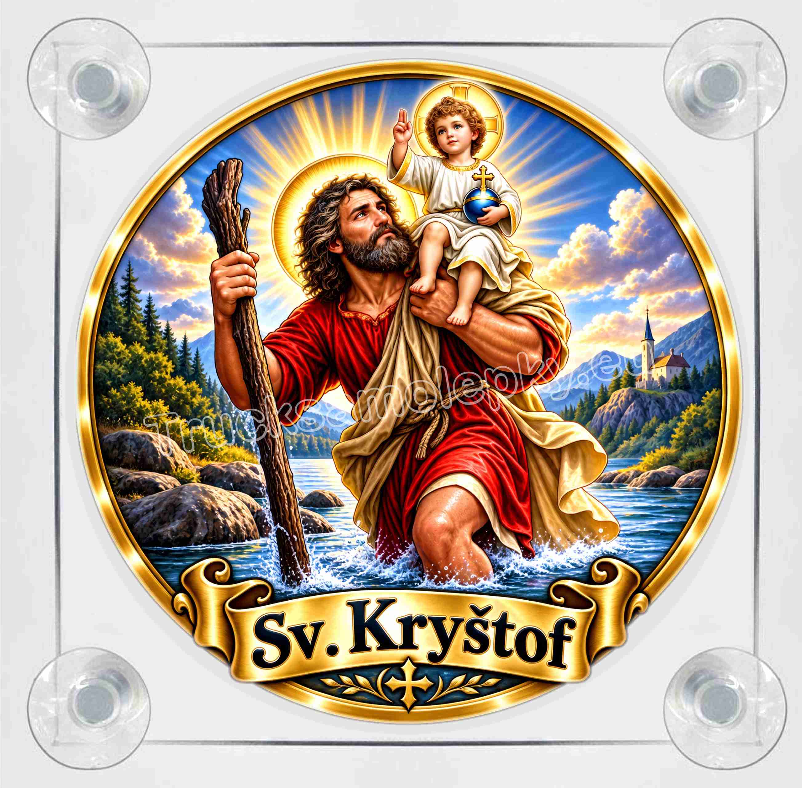 Světelný LED Box Sv. Kryštof
