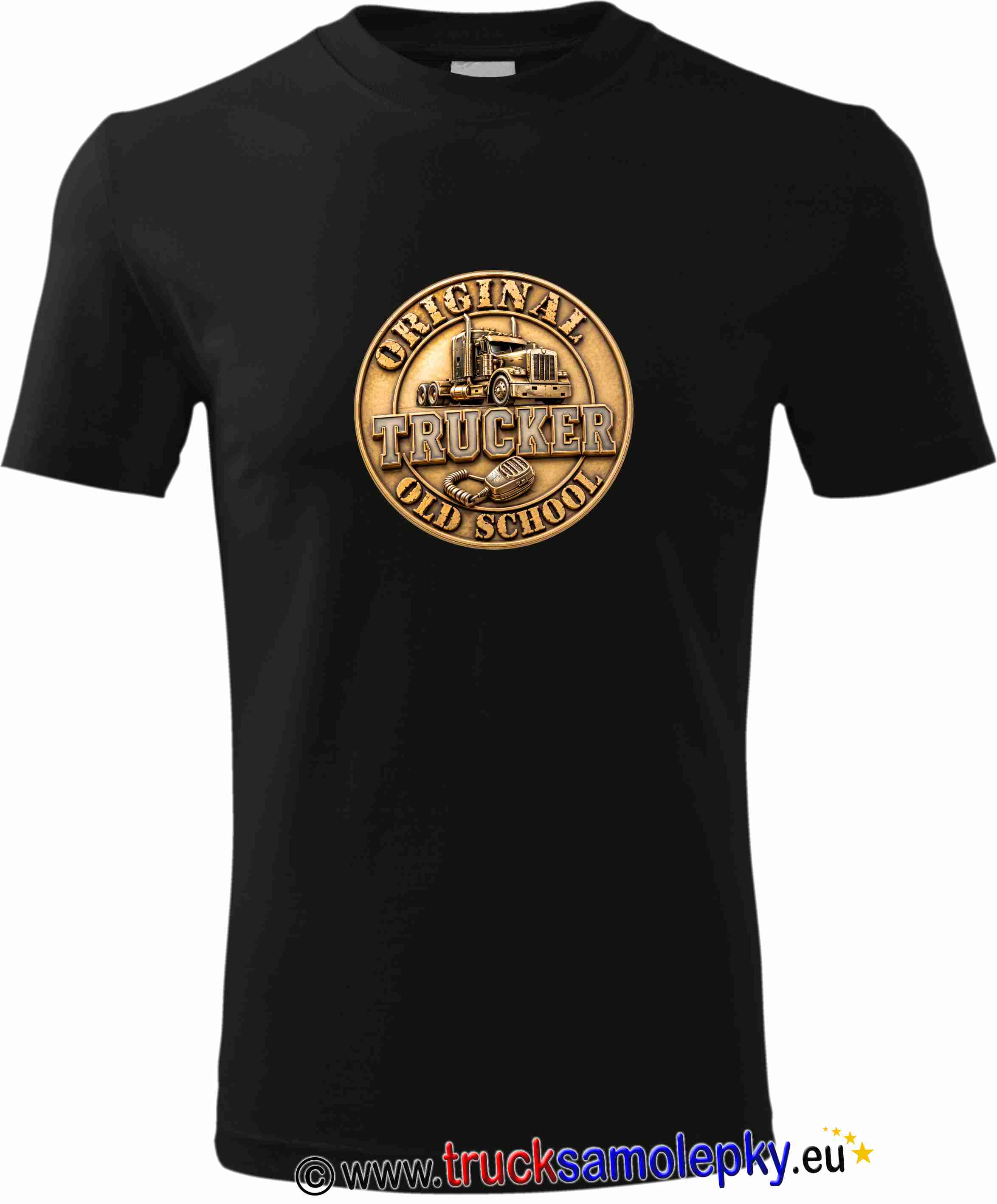 Truck tričko ORIGINAL TRUCKER v barvě černé