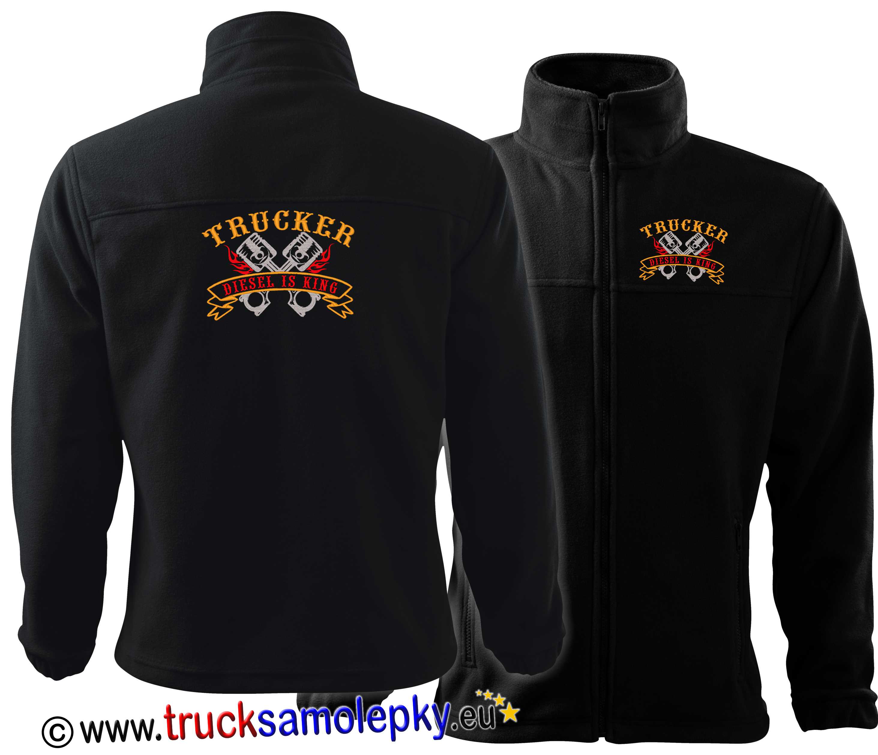 Truck mikina Fleece TRUCKER DIESEL IS KING